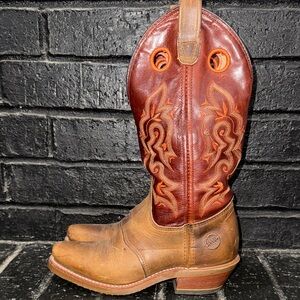 Double H Two-Tone Leather Cowboy Boots